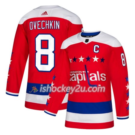 Mænd NHL Washington Capitals Trøje Alexander Ovechkin 8 Adidas 2018-19 Alternate Authentic